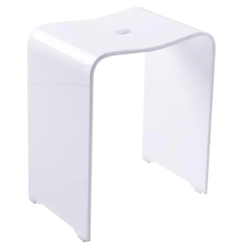 Bad-Hocker Trendy, weiß, Acryl - Komfortabel und sicher - Behinderten-Bedarf – RIDDER Bad-Hocker „Trendy“ bietet Stabilität mit rutschhemmenden Füßen und ist ideal für Senioren oder Menschen mit Unterstützungsbedarf beim Duschen.