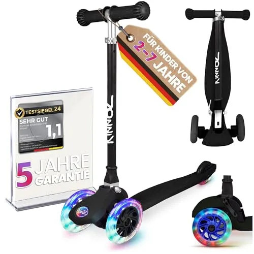 kinnaz ONE Premium Roller für Kinder ab 2 Jahren in schwarz von Kinnaz