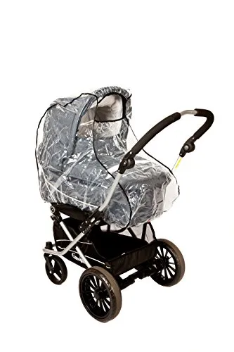 Altabebe (AL1403) Universal Komfort Regenschutz für Kinderwagen/Babywannen - gute Luftzirkulation, Sichtfenster mit Vordach, Schadstofffrei