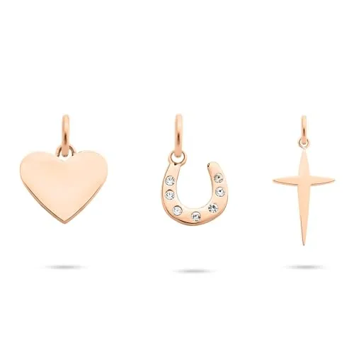 Tamaris Damen Charms Anhänger TJ-0697-P-03 aus Edelstahl - Bead Charms für Damen, eleganter Anhänger in IP Roségold mit Zirkoniasteinen, verpackt im original Tamaris Stoffbeutel – ideal als Geschenk für besondere Anlässe.