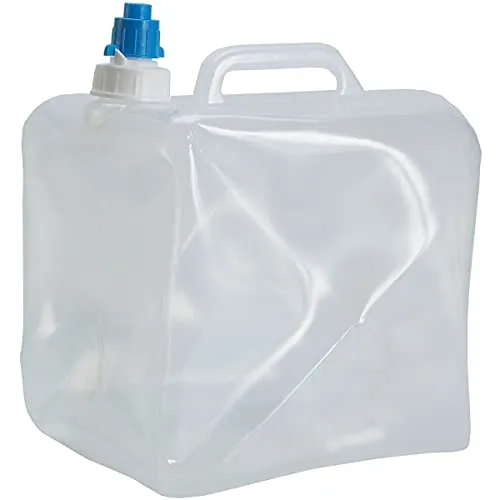 Explorer Faltkanister 15 Liter transparent Kanister mit Absperrhahn und Handgriff