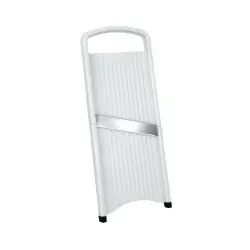 Metaltex Compact Gurkenhobel, Inox-Edelstahl - Reiben & Küchenreiben - Gurkenschneider mit extra scharfer Edelstahl-Klinge und Anti-Rutsch-Stopper, rostfrei und spülmaschinengeeignet.