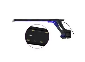 vidaXL LED-Aquariumleuchte mit Klemme 35-55 cm - Sonstiges Aquarienzubehör mit energiesparenden LEDs in Blau und Weiß, ideal für die optimale Beleuchtung von Aquarien und Wassergärten.