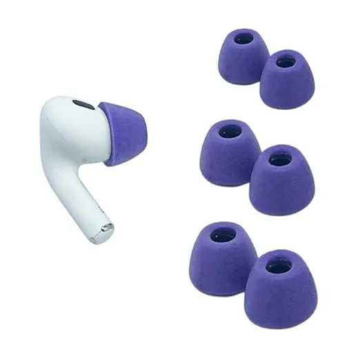Comply TrueGrip Ohrstöpsel für AirPods Pro Gen 1 & 2 - Lilac, verschiedene Größen - Kopfhörer Ohrpolster mit außergewöhnlichem Komfort und sicherem Sitz, reduzieren Umgebungsgeräusche für ungestörten Musikgenuss.