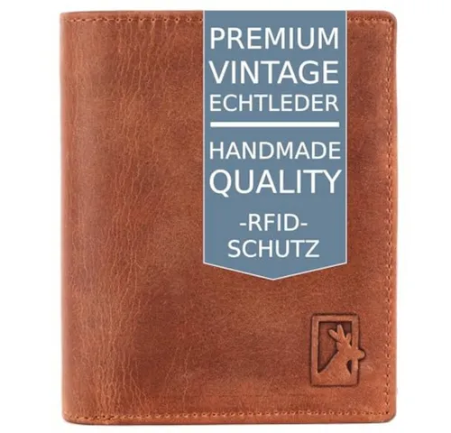 Mercano Geldbörse XXL für Herren aus Echtleder mit RFID-Schutz - Geldbörse aus hochwertigem Vintage-Leder, inklusive Geschenkbox. Mit RFID-Schutz, Münzfach und vielseitigen Dokumentfächern für optimalen Schutz und Organisation.