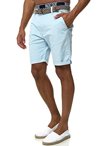 Indicode Chinoshorts Baltin in beige von INDICODE