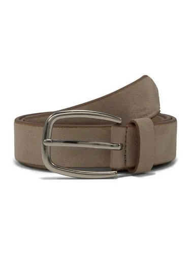 TOM TAILOR Ledergürtel TTJESSICA mit abgerundeter Dornschließe - Eleganter Velourledergürtel von TOM TAILOR mit silberner Dornschließe. Ideal für stilvolle Outfits und perfekt anpassbar durch mehrere Löcher. Hochwertige Verarbeitung garantiert Langlebigkeit und Komfort.