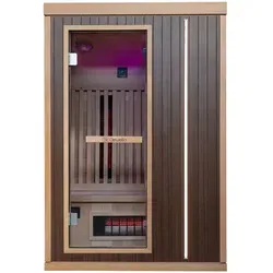 Infrarotkabine MELVILLE 2 Person - Sauna & Infrarotkabine mit 5 Vollspektrumstrahlern, einfache Montage, Plug & Play und vielfältige Unterhaltungsmöglichkeiten wie Bluetooth und FM.