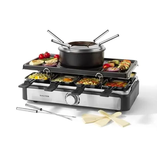 Salter Elektrischer Raclette Grill & Fondue