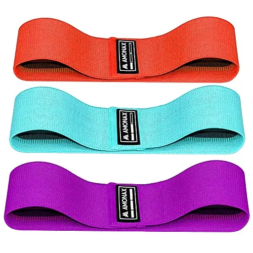 Amonax fitnessbänder für Frauen, wiederstandsbaender Set po trainingsgerät, Resistance Band Kniebeugenübungen, Exercise Band abnehmen geräte für zuhause, sportgeräte Fitness zuhause