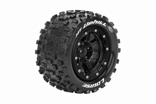 LOUISE MFT MT-MAXX 2.8 Uphill 1/10 Soft Felge Schwarz 17mm - RC Reifen für Offroad-Fans, bietet exzellente Traktion und Stabilität auf jedem Terrain.