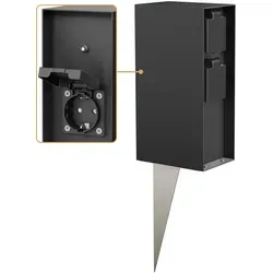 Steckdosen Schwarz von LEDs Com