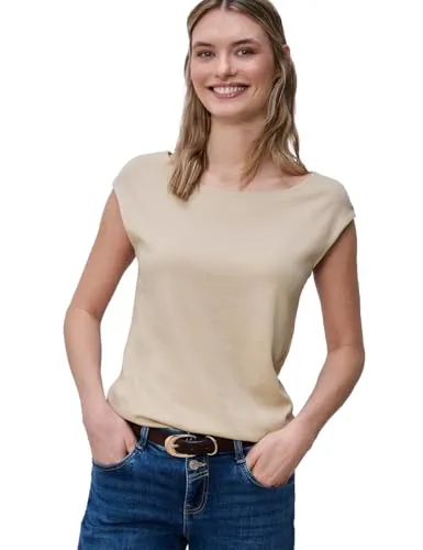 Damen Basic Shirt mit U-Boot-Ausschnitt