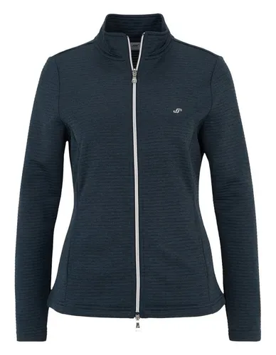 Joy Sportswear Trainingsjacke PEGGY blau 52 EU - Sportliche Trainingsjacke aus 100% Polyester, ideal für Outdoor-Aktivitäten wie Klettern und Wandern. Mit leicht taillierter Passform und praktischem 2-Wege-Reißverschluss.