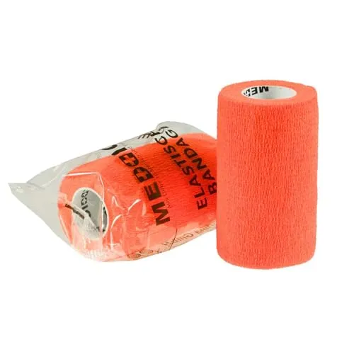 Vethaft Extra selbsthaftende Bandage 10cm Haftbandage für Huf-, Klauenpflege + Veterinärmedizin, Farbe:neonorange
