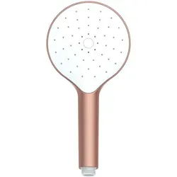 WENKO Duschkopf Rosé Ø12cm mit Anti-Kalk-Funktion in gold von WENKO