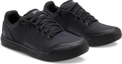 Fox SHOES 23 UNION CANVAS BLK 44 - Hochwertige Veloschuhe für Komfort und Stil - Veloschuhe mit robustem Canvas-Obermaterial für optimale Atmungsaktivität und perfekten Halt auf dem Rad.