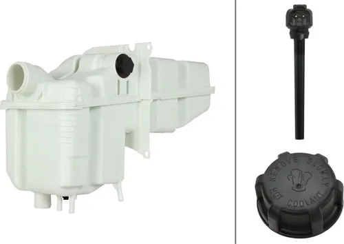 Ausgleichsbehälter Kühlmittel Kunststoff mit Deckel HELLA für u.a. SCANIA P I