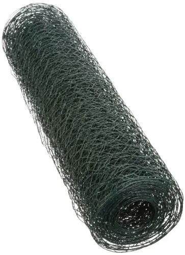 Xclou,381320,Maschendrahtzaun AA8- Drahtgitter10m feinmaschig -Drahtzaun in Grün Kunststoff beschichtet- Volierendraht Sechseckgeflecht - Gitter für Garten, Vorgarten, Terasse und Balkon, ca. 25 m x 0,9 x 500 mm