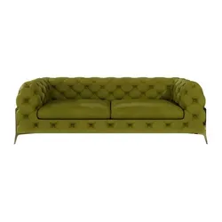 S-STYLE Chesterfield Einzelsofa Natalie – Grünes Design in grün von S-STYLE