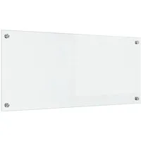 vidaXL Küchenrückwand Transparent 90 x 40 cm - Spritzschutz für Pfannen, aus hitzebeständigem gehärtetem Glas, ideal für moderne Küchen und schützt zuverlässig vor Spritzern und Hitze.