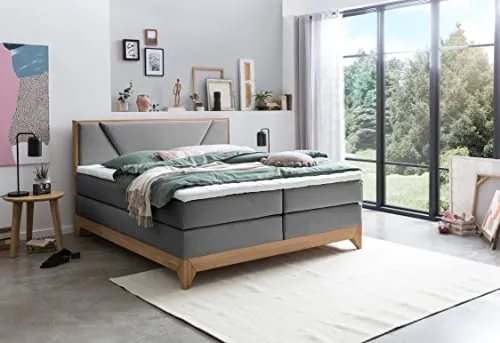 Belanoti Riviera Boxspringbett 180x200 in grau von Belanoti