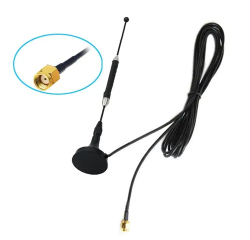Bolwins H39 WLAN Antenne 4G LTE RP-SMA WiFi Antenne Funkantenne Magnetfuß 12db Computer-Kabel, RP-SMA Stecker, RP-SMA Buchse (300 cm), 12 dBi Hochleistungsantenne, Magnetfuß, stabiles LTE/WLAN-Signal