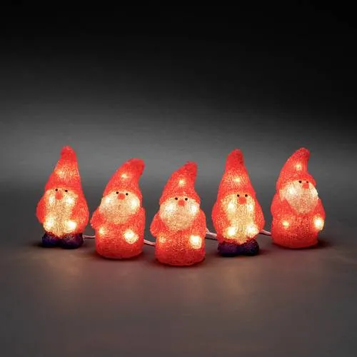 Konstsmide 6240-103 Weihnachtsmann Acryl-Figur mit LED in rot von Konstsmide