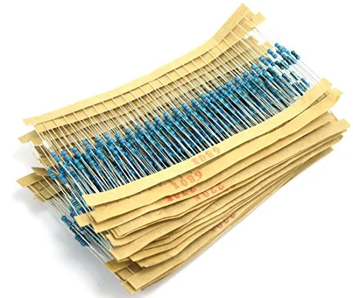 DollaTek 30 Werte 750 Stk. Widerstandskit (10 Ohm - 1M Ohm / 25Stk) 1 / 4W Metallfilmwiderstände Sortiment