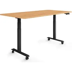 ESMART EZX-132BM Ergonomischer Steh-Sitz-Schreibtisch 160x80cm - Höhenverstellbarer Schreibtisch mit elegantem Design, leisen Motoren und Speicherfunktion für individuelle Ergonomie. Ideal für gesundes Arbeiten im Büro.