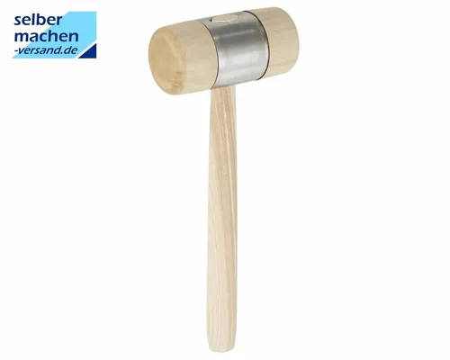 PICARD Holzhammer 0032001-2 | 120 mm - Hochwertiger Holzhammer aus Weißbuche mit balligen Bahnen, ideal für Spenglerarbeiten. Der robuste Eschenstiel sorgt für eine optimale Handhabung und Langlebigkeit.