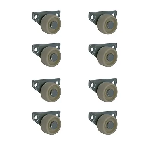 Stück 30 mm Kastenrollen Bettkastenrollen Kastenbockrollen Seitenrollen 8