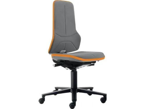 BIMOS 9000454272 Arbeitsdrehstuhl Neon - Bürostuhl mit Supertec-Gewebe in grau, besonders langlebig und ideal für ergonomisches Sitzen am Arbeitsplatz.