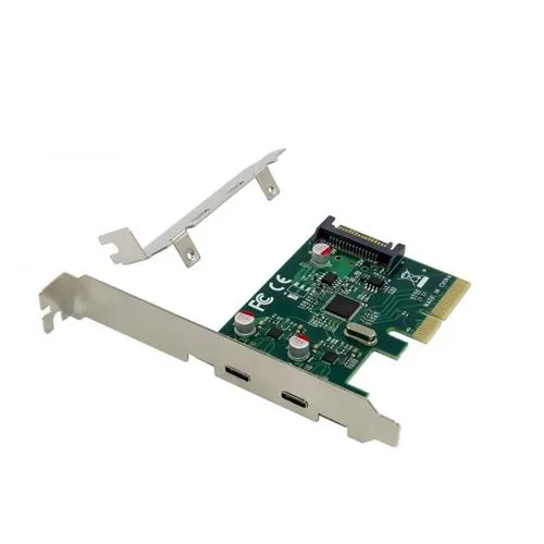 Conceptronic EMRICK07G 2 Port USB-C 3.1 Gen2 Schnittstellenkarte PCIe - Teile & Zubehör - Fügen Sie 2 SuperSpeed-USB 3.2 Gen 2-Ports hinzu mit 10 Gb/s für blitzschnelle Datenübertragungen auf Ihrem Desktop-PC.