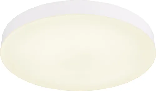 Deckenlampe LED Tageslichtleuchte 40 cm - Moderne Deckenleuchte aus weißem Kunststoff mit 36W LED, stufenlos dimmbar und energiesparend. Ideal für Wohnzimmer, bietet bis zu 3400lm Lichtstrom und eine lange Lebensdauer von 25.000 Stunden.