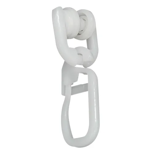 DELFRA 100 T-Rollen mit Faltenhaken weiss in weiß von DELFRA