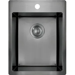 Deante 1-Kammer-Stahlspüle - Modernes Design für kleine Küchen - Elegante 1-Kammer-Stahlspüle aus hochwertigem Edelstahl, ideal für kleine Küchen. Antiseptische Eigenschaften und einfache Reinigung sorgen für Hygiene und Funktionalität.