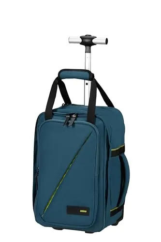 American Tourister Take2Cabin Rucksacktrolley S - harbour blue - Reisetaschen für abenteuerlustige Traveler, leicht und geräumig, wandelbar zwischen Rucksack und Trolley, ideal für Budgetbewusste. Robustes Ripstop-Nylon sorgt für Langlebigkeit.