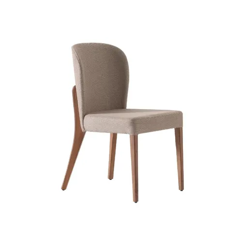 Esszimmer Set Stuhl Textil Beige Design Polsterstuhl