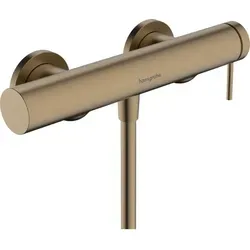 hansgrohe Tecturis S Einhebel-Duscharmatur Aufputz - Duscharmaturen in brushed bronze, mit einstellbarer Temperaturbegrenzung und Keramikmischsystem für optimalen Komfort und Sicherheit beim Duschen.