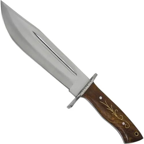 Haller Bowiemesser mit Lederscheide - Gürtelmesser, robust und ideal für Outdoor-Abenteuer, inklusive hochwertiger Lederscheide für sicheren Transport.