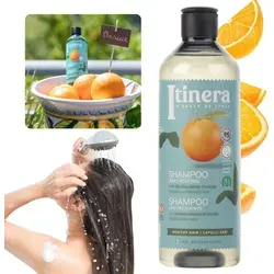 ITINERA Shampoo mit sizilianischer Bitterorange, 95 % natürliche Inhaltsstoffe, 370 ml, 3 Stück