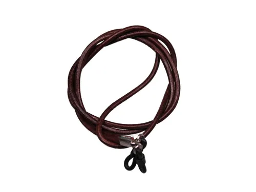 Brillenband echt Leder (Dunkelbraun)