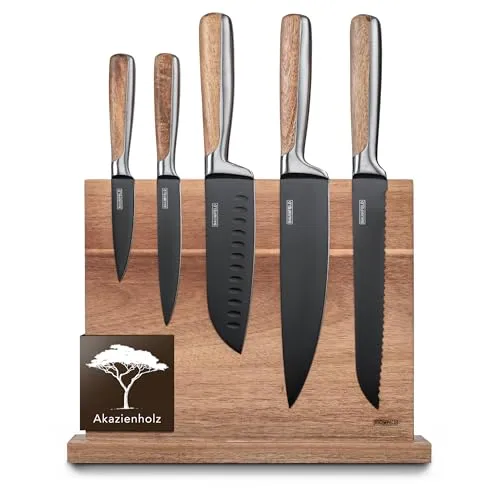 BAUMFELD 6 Teiliges Messerblock Set