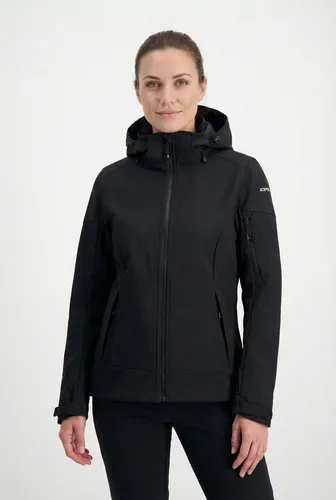 ICEPEAK Softshelljacke BATHGATE für Damen - Basic Black 990 (44) - Stylische Softshelljacke für Damen, ideal für Outdoor-Aktivitäten. Leicht und windabweisend für optimalen Komfort bei jedem Wetter.