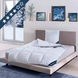 casimum Daunenbettdecke PREMIUM 155x220 cm - Bettdecke für Sommer, Winter und Ganzjahr, hypoallergen und pflegeleicht, Made in Germany, mit 90% Daunen für besten Schlafkomfort.
