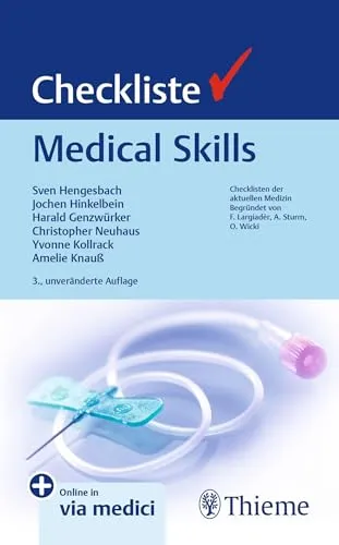 Checkliste Medical Skills – Effiziente Unterstützung für Medizinstudenten - Medizin, praktische Checkliste zur Verbesserung medizinischer Fähigkeiten und zur optimalen Vorbereitung auf Prüfungen.