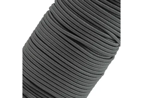 maDDma Gummiband 50m Gummikordel 3mm Hutgummi Nähzubehör 27 Farben elastisches Band, grau