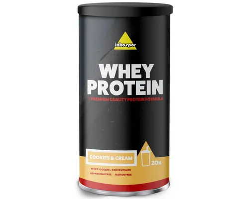 Inkospor Whey Protein - 600g-Dose Cookies & Cream - Sportnahrung mit 75 % Eiweiß, ideal für Muskelaufbau und -erhalt. Enthält 9 Vitamine und hohe BCAA-Menge für optimale Regeneration nach dem Training.