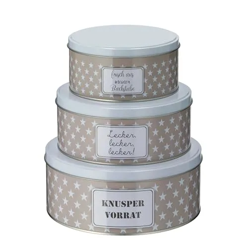 Spetebo Metall Keksdose 3er Set von Spetebo